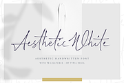 Aesthetic White | Handwritten Font