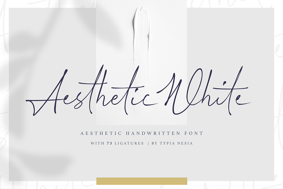 Aesthetic White | Handwritten Font