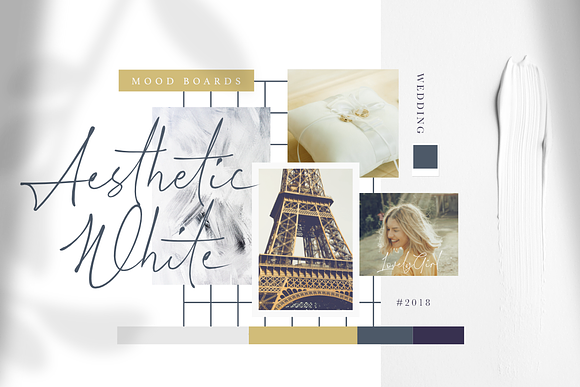 Aesthetic White | Handwritten Font in Script Fonts - product preview 1