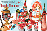 Moscow/ Russia illustrations