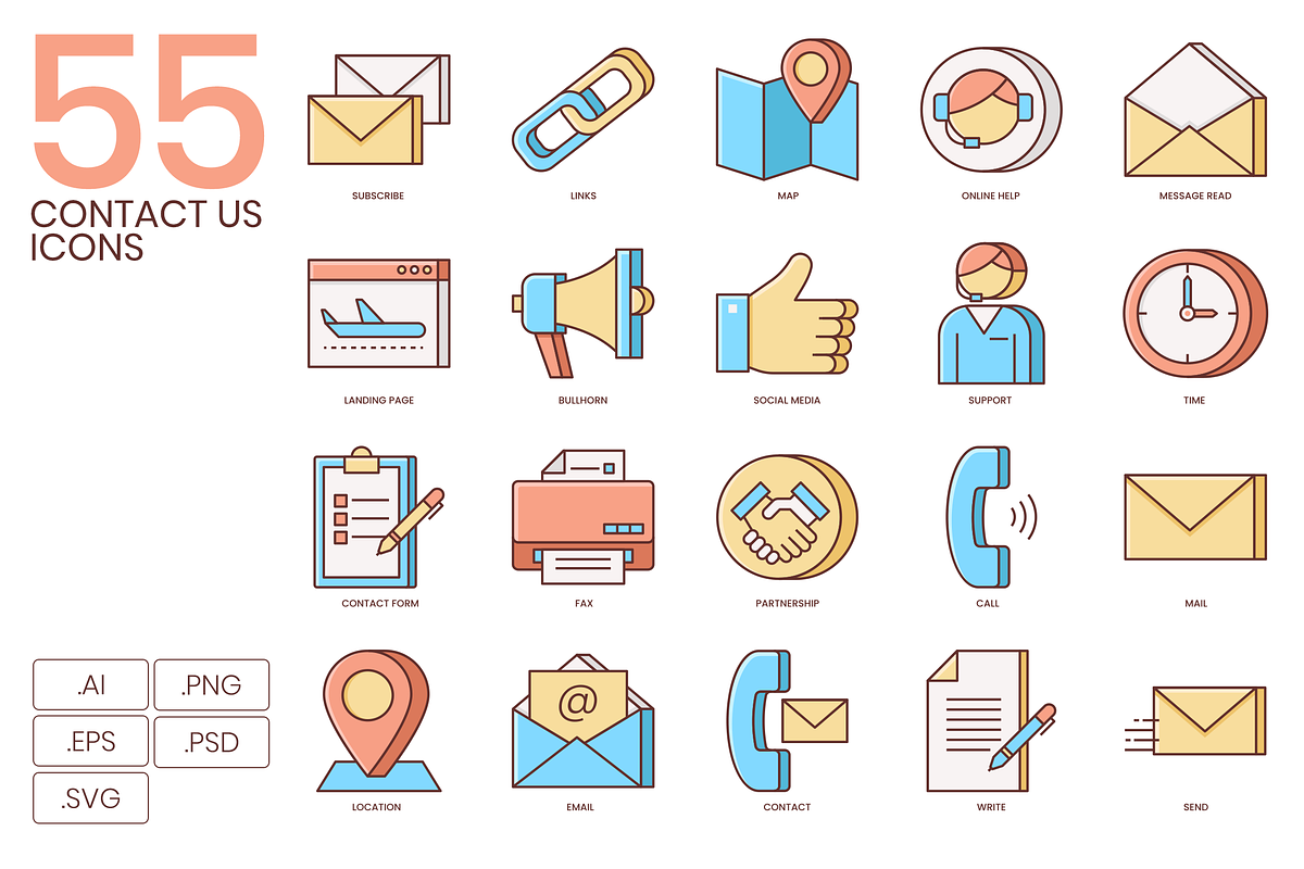 55 Contact Us Icons | Honey in Text Message Icons - product preview 8
