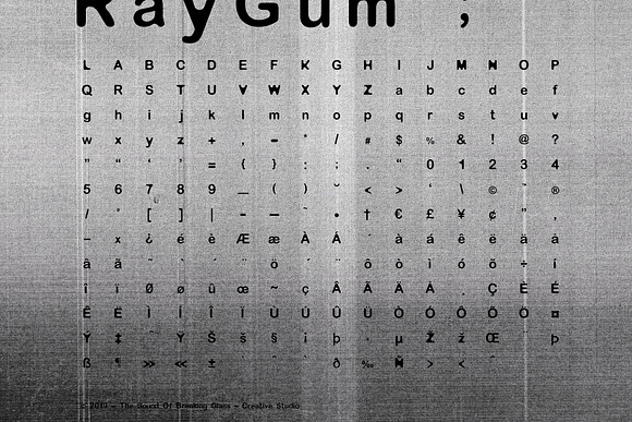 RayGum | Regular in Sans-Serif Fonts - product preview 1