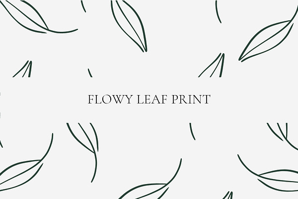 Flowy Leaf Print