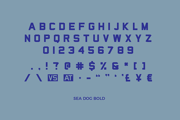 Sea Dog Bundle | Sports Display Font in Military Fonts - product preview 2