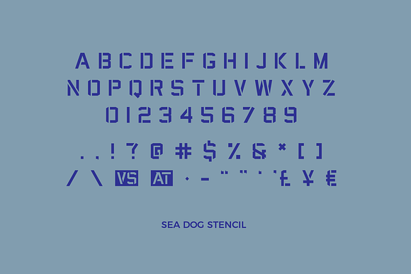 Sea Dog Bundle | Sports Display Font in Military Fonts - product preview 3