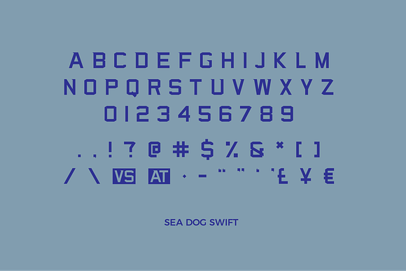 Sea Dog Bundle | Sports Display Font in Military Fonts - product preview 4