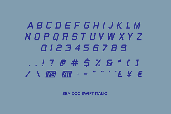 Sea Dog Bundle | Sports Display Font in Military Fonts - product preview 10