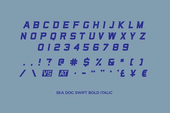 Sea Dog Bundle | Sports Display Font in Military Fonts - product preview 11