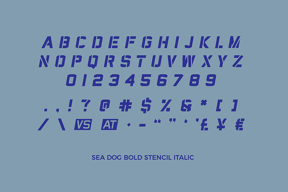 Sea Dog Bundle | Sports Display Font in Military Fonts - product preview 13