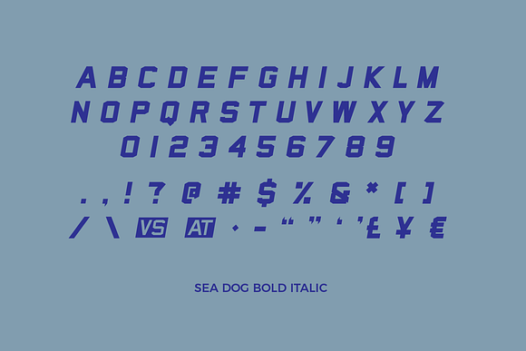 Sea Dog Bundle | Sports Display Font in Military Fonts - product preview 14
