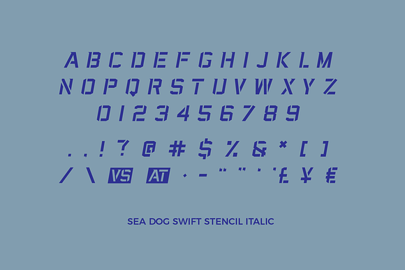 Sea Dog Bundle | Sports Display Font in Military Fonts - product preview 15