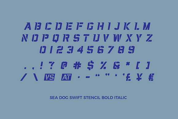 Sea Dog Bundle | Sports Display Font in Military Fonts - product preview 16