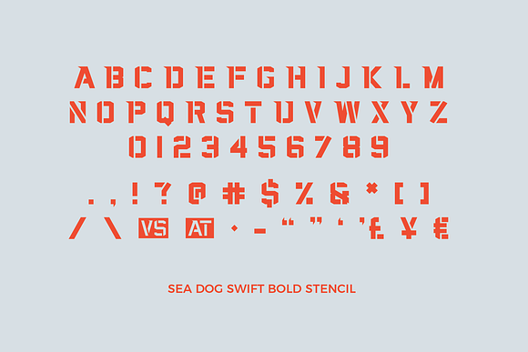 Sea Dog Swift | Sports Display Font in Military Fonts - product preview 4