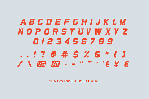 Sea Dog Swift | Sports Display Font in Military Fonts - product preview 5