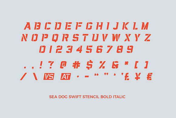 Sea Dog Swift | Sports Display Font in Military Fonts - product preview 6