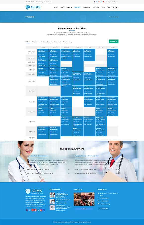 Gems - Medical Drag & Drop WordPress in WordPress Business Themes - product preview 5