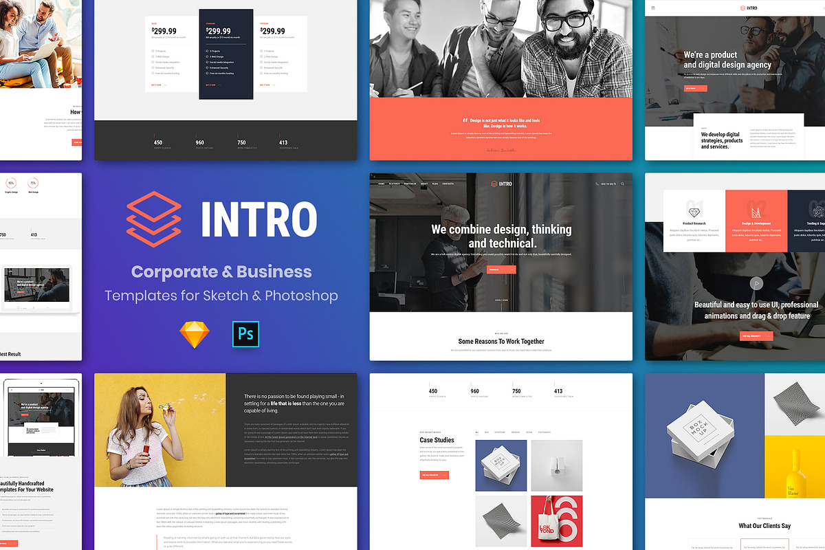 Intro - Corporate And Business in Website Templates - product preview 8