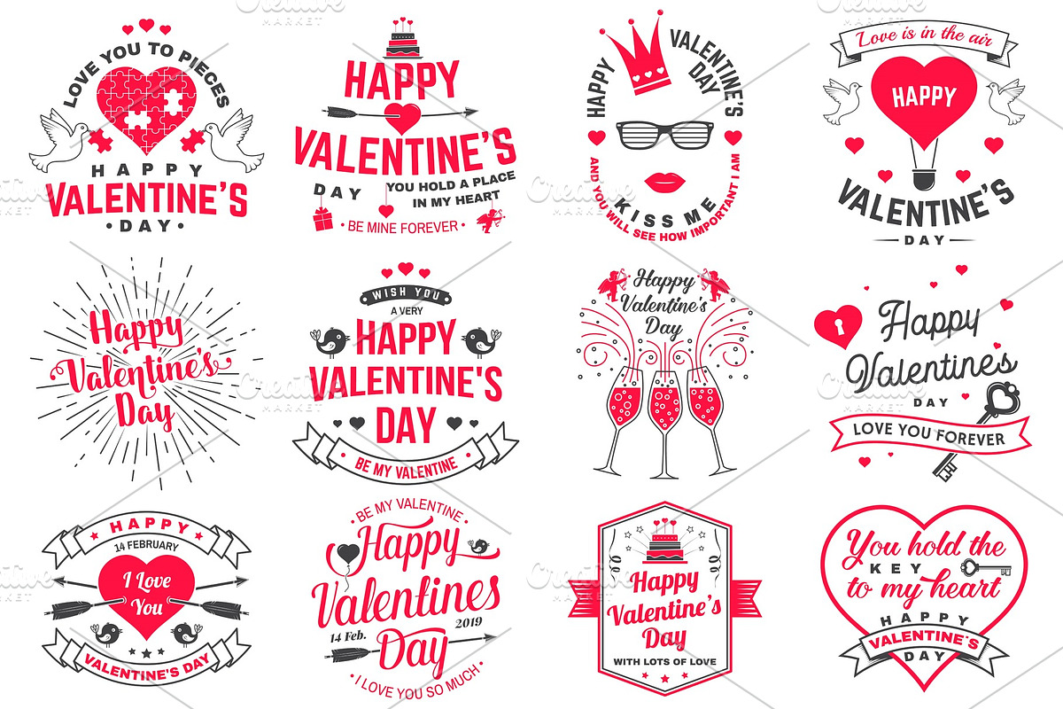 Happy Valentines Day Overlays in Objects - product preview 8