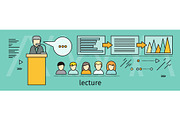 Lecture Concept Vector Illustration