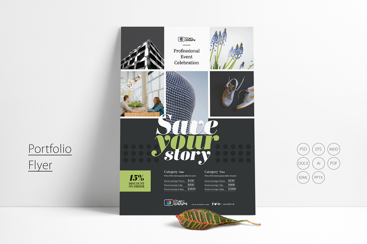 Minimal Portfolio Flyer in Flyer Templates - product preview 8