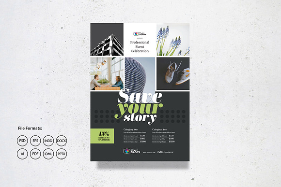 Minimal Portfolio Flyer in Flyer Templates - product preview 1