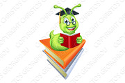 Caterpillar Book Worm Reading