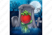 Cricket Zombie Halloween Graveyard