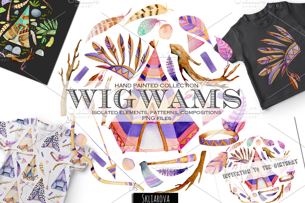 Wigwams collection. in Illustrations - product preview 8