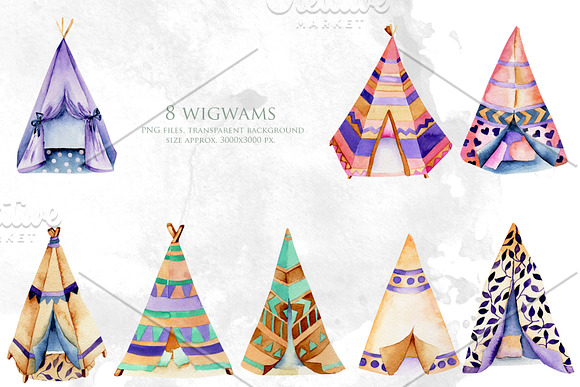 Wigwams collection. in Illustrations - product preview 1