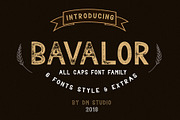 Bavalor - All Caps Font Family