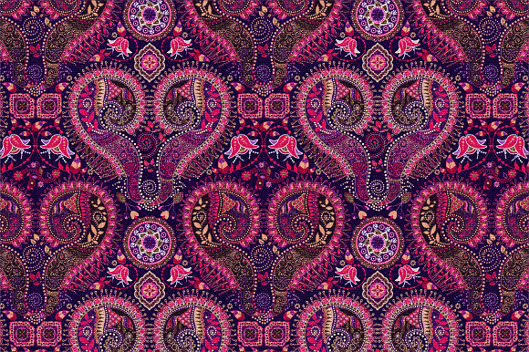 Pink Ornamental Seamless Pattern in Patterns - product preview 1