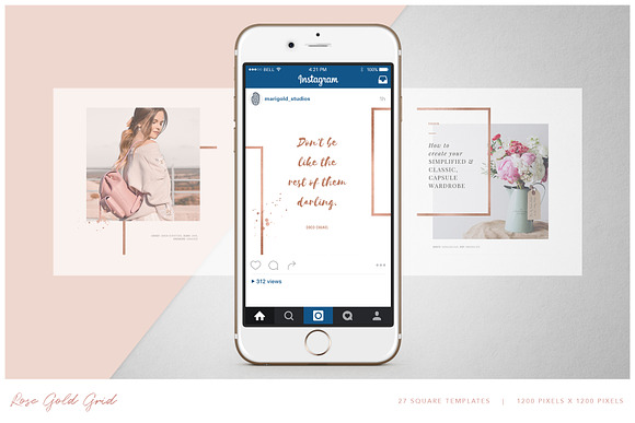 THE GRID | Canva & PPT in Instagram Templates - product preview 6