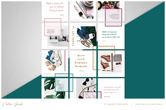 THE GRID | Canva & PPT in Instagram Templates - product preview 10