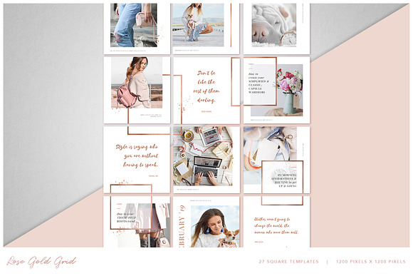 THE GRID | Canva & PPT in Instagram Templates - product preview 12