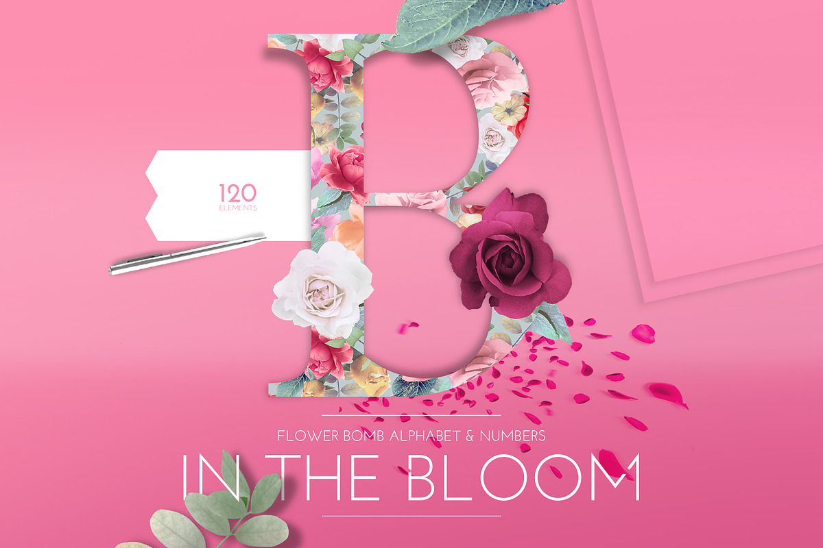 In The Bloom - Flower Bomb Alphabet in Illustrations - product preview 8