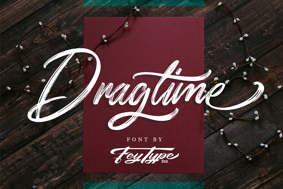 Dragtime - Handwritting Script Font in Script Fonts - product preview 8