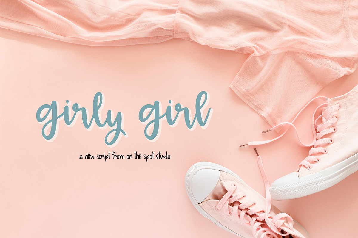 Girly Girl in Script Fonts - product preview 8