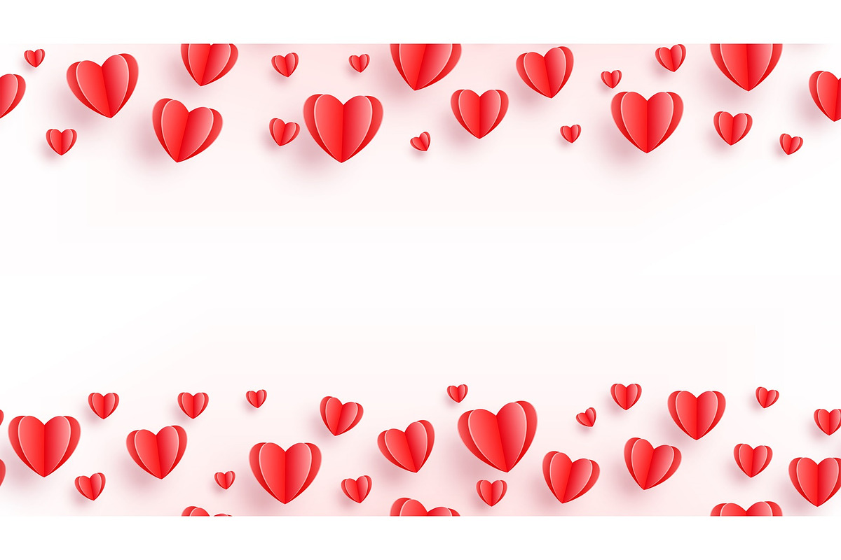 Heart seamless background with red in Illustrations - product preview 8