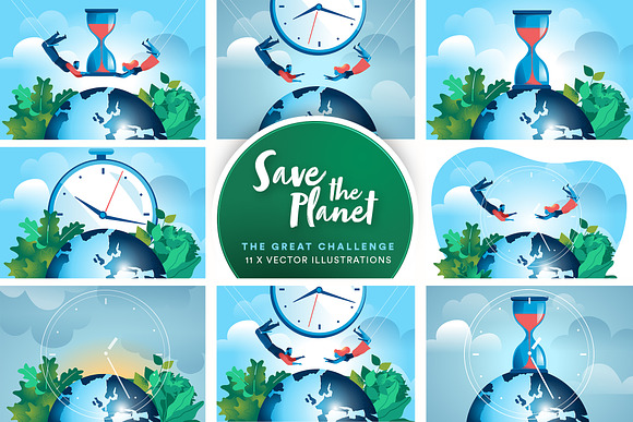 Save the Planet Challenge Bundle in Illustrations - product preview 11