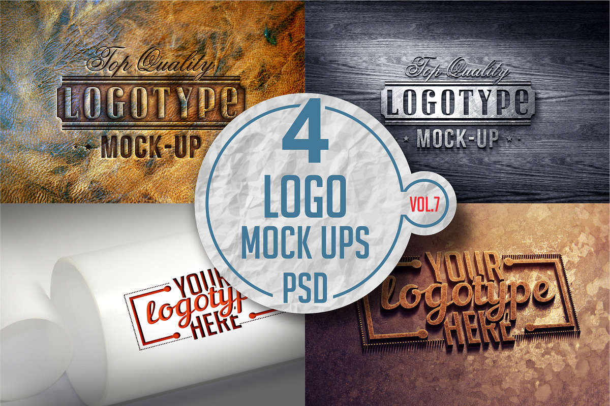 Logo Mock-up Pack Vol.7 in Product Mockups - product preview 8
