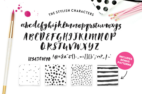 Stylish Brush with Bonus in Fonts - product preview 4
