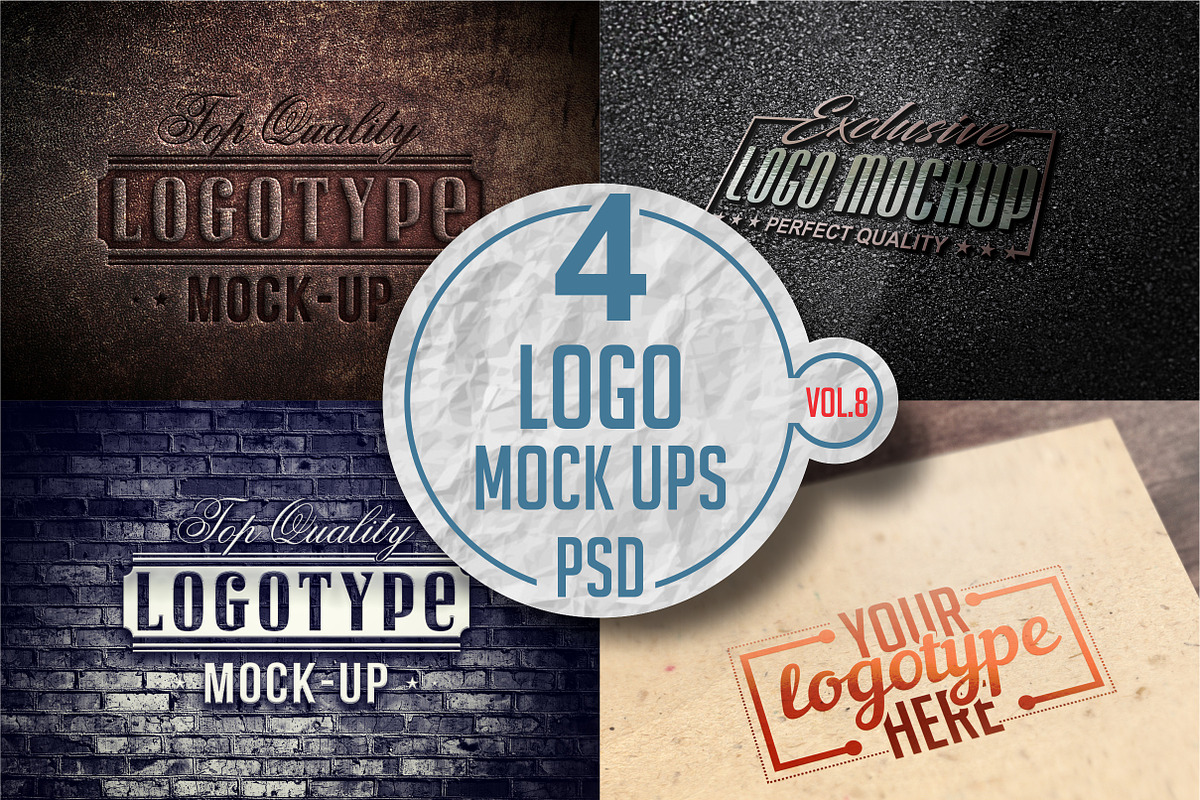 Logo Mock-up Pack Vol.8 in Product Mockups - product preview 8