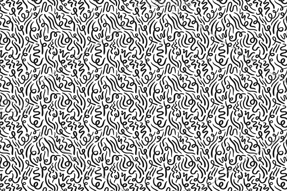 Abstract doodle seamless patterns in Patterns - product preview 4