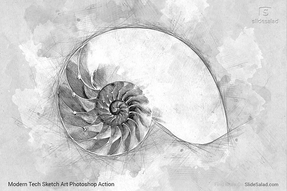 Tech Sketch Art Photoshop Action in Add-Ons - product preview 23