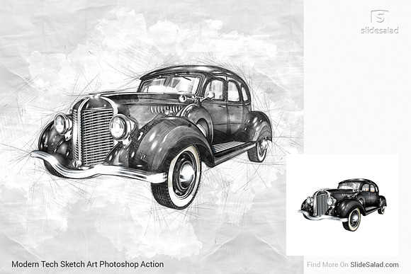 Tech Sketch Art Photoshop Action in Add-Ons - product preview 30