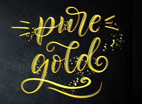Golden Dust Procreate brushes in Photoshop Brushes - product preview 5