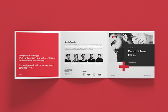 Business Square Brochure  in Brochure Templates - product preview 4