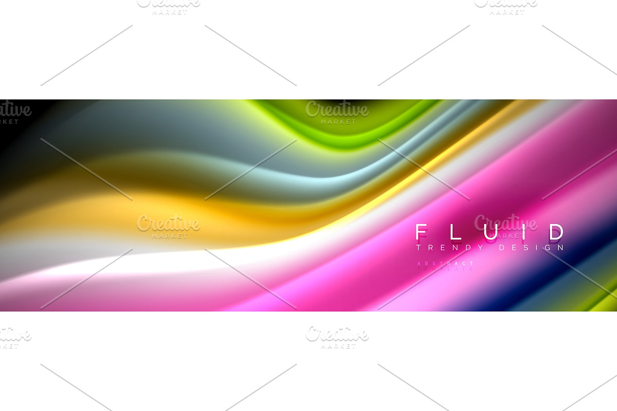 Fluid wave line background or in Illustrations - product preview 8