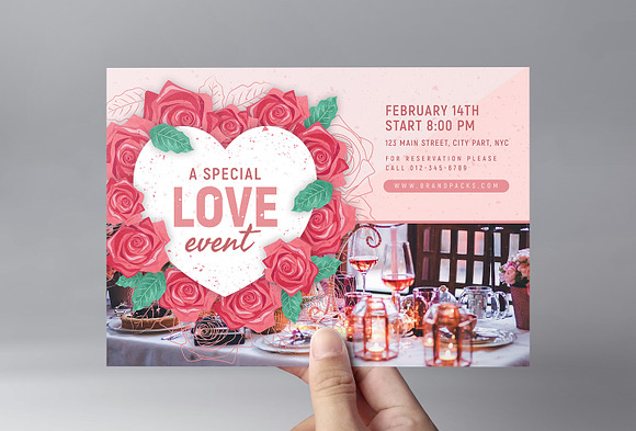Valentines Flyer & Poster Templates in Flyer Templates - product preview 1