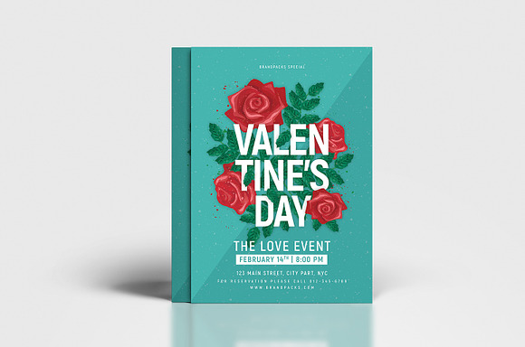 Valentines Flyer & Poster Templates in Flyer Templates - product preview 7